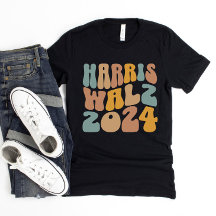 Harris Walz 2024 Trendige Wavy Boho