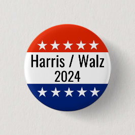 Harris Walz 2024 Wahl Button