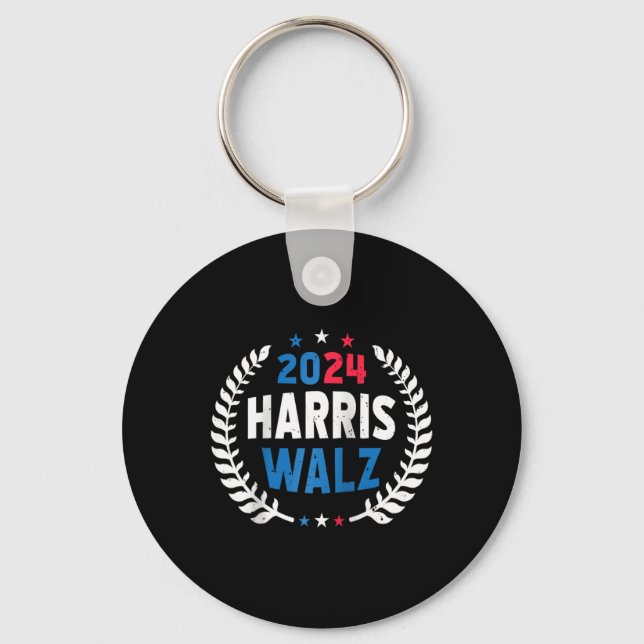 Harris Walz 2024 Wahl Kamala Harris Tim Waltz Schlüsselanhänger (Vorderseite)