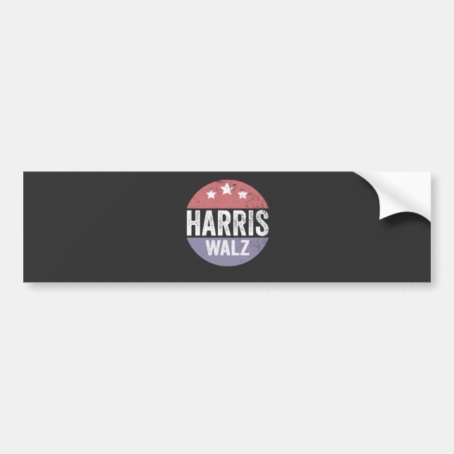 Harris Walz 2024 Wahl Kamala Tim Waltz Amerika Autoaufkleber (Vorne)
