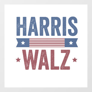 Harris Walz 2024 Wahl Kamala Tim Waltz Amerika Fensteraufkleber