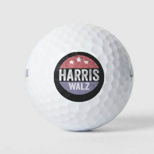 Harris Walz 2024 Wahl Kamala Tim Waltz Amerika Golfball