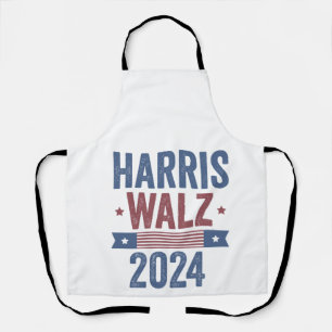 Harris Walz 2024 Wahl Kamala Tim Waltz Amerika Schürze