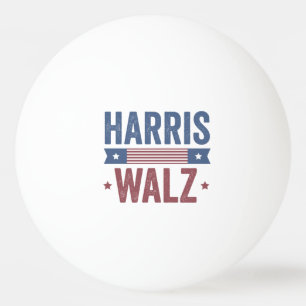 Harris Walz 2024 Wahl Kamala Tim Waltz Amerika Tischtennisball