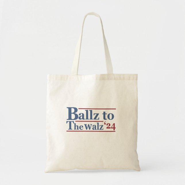 Harris Walz 2024 Wahl Kamala Tim Waltz Amerika Tragetasche (Vorne)