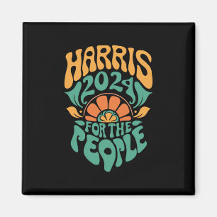 Harris Walz 2024 Wahl Präsidentin Kamala Harris  Magnet