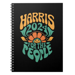 Harris Walz 2024 Wahl Präsidentin Kamala Harris Notizblock