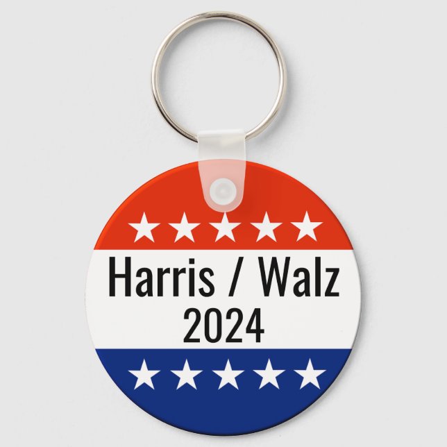 Harris Walz 2024 Wahl Schlüsselanhänger (Vorderseite)