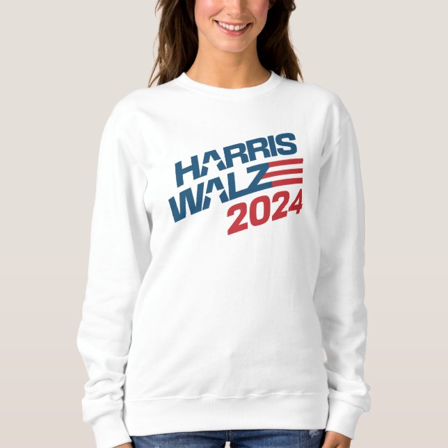 Harris Walz 2024 Wahl Sweatshirt (Vorderseite)