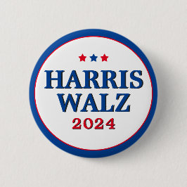 Harris Walz 2024 Wahl zur Demokratie Button