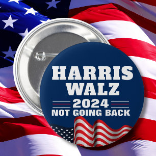 Harris Walz 2024   Wahldemokratin Button