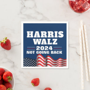 Harris Walz 2024 Wahldemokratin Serviette