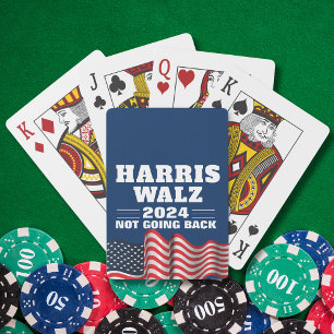 Harris Walz 2024 Wahldemokratin Spielkarten