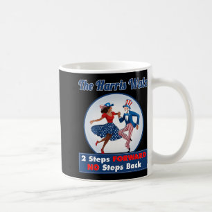 Harris Walz 2024 Waltz Dance 2 Schritte nach vorn Kaffeetasse