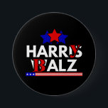 Harris Walz 24 Harry Balz 2024 Meme Democratics Button<br><div class="desc">Funny Harris Walz 24 Harry Balz 2024 Meme Democratics Abstimmung</div>