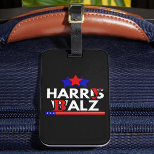 Harris Walz 24 Harry Balz 2024 Meme Democratics Gepäckanhänger