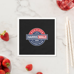 Harris Walz 24 Kamala Harris Frau Präsidentin 2024 Serviette