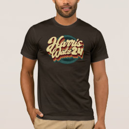 Harris Walz 24 Retro T-Shirt