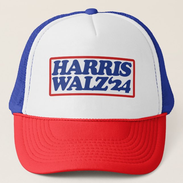 Harris Walz '24 Truckerkappe (Vorderseite)