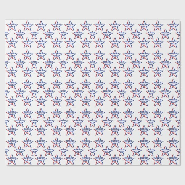 HARRIS & WALZ '24 Wrapping Paper Geschenkpapier (Saum)