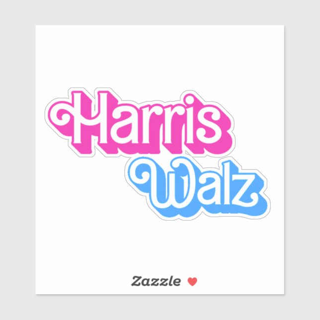 Harris Walz Aufkleber (Blatt)