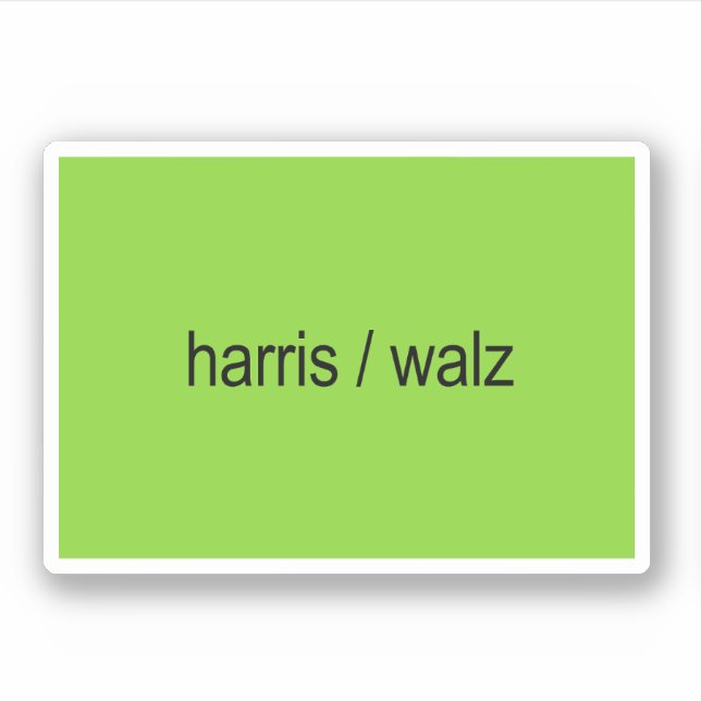 Harris / Walz Brat Summer Aufkleber (Vorderseite)