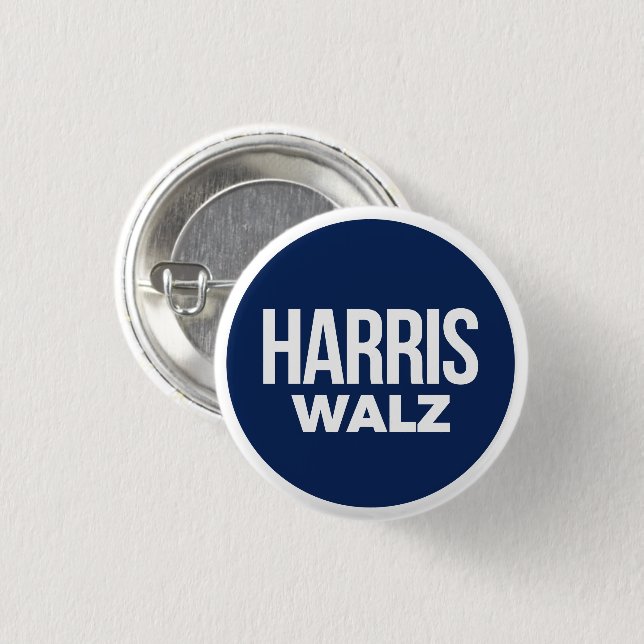 Harris Walz Button (Vorne & Hinten)