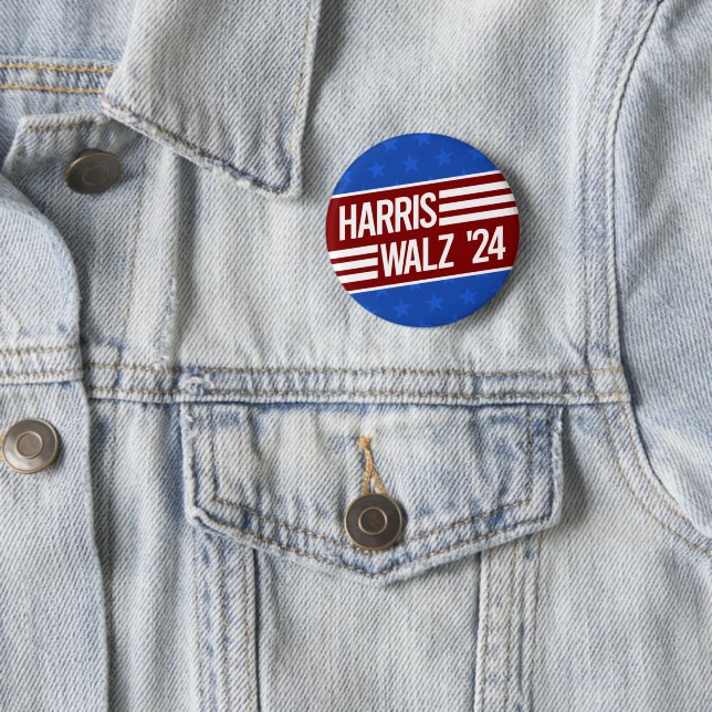 Harris Walz Button (Beispiel)