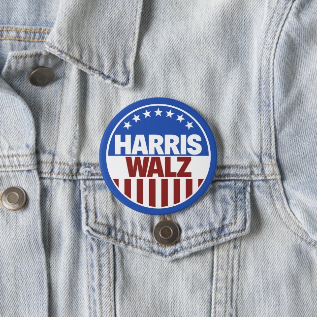 Harris Walz Button (Beispiel)