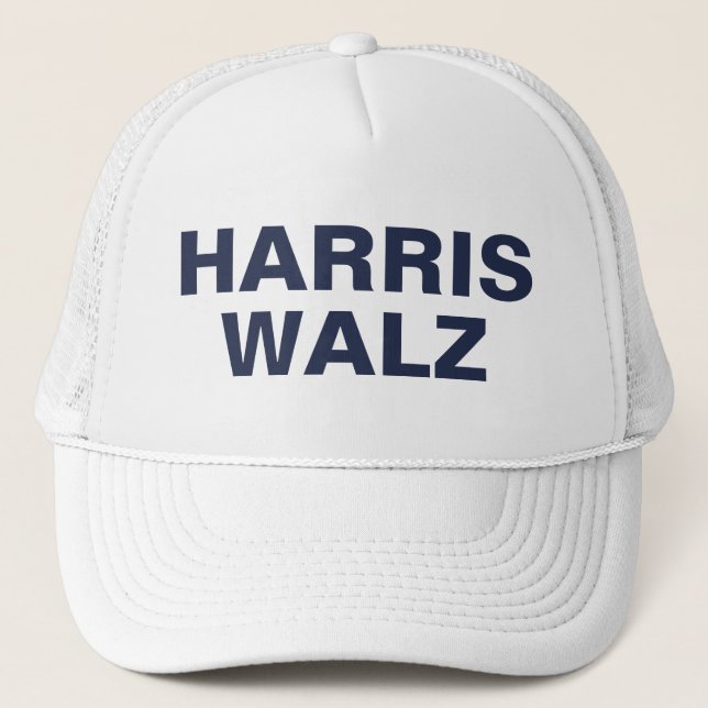Harris Walz CUSTOMIZABLE Truckerkappe (Vorderseite)