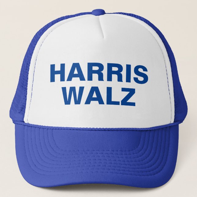 Harris Walz CUSTOMIZABLE Truckerkappe (Vorderseite)