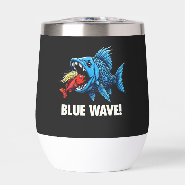 Harris Walz Election Blue Waves Democratic Fish (Vorderseite)