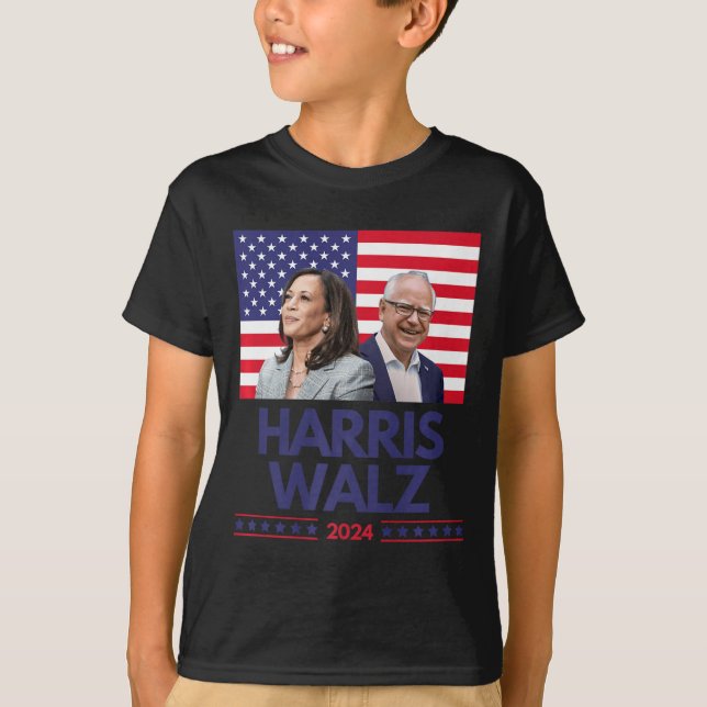 Harris Walz Election Kamala Harris Tim Waltz Ameri T-Shirt (Vorderseite)