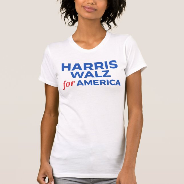 Harris Walz für Amerika T-Shirt (Vorderseite)