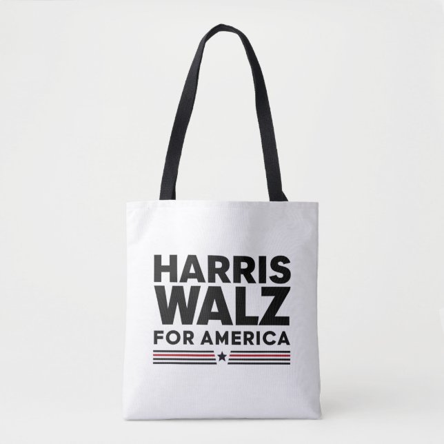 Harris walz für Amerika Tasche (Vorderseite)