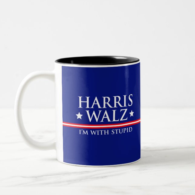Harris Walz Je suis avec Stupid Mug (Gauche)