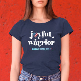 Harris Walz Joyful Warrior USA Herzinfarkt-Wahl Tri-Blend Shirt
