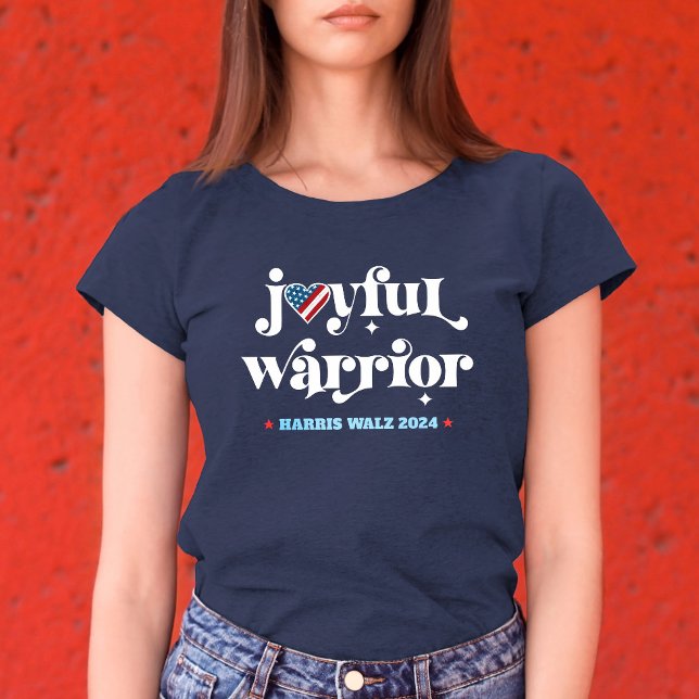 Harris Walz Joyful Warrior USA Herzinfarkt-Wahl Tri-Blend Shirt (Von Creator hochgeladen)