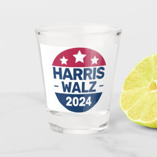 Harris Walz Kampagne 2024 für Präsident Patriotic Schnapsglas