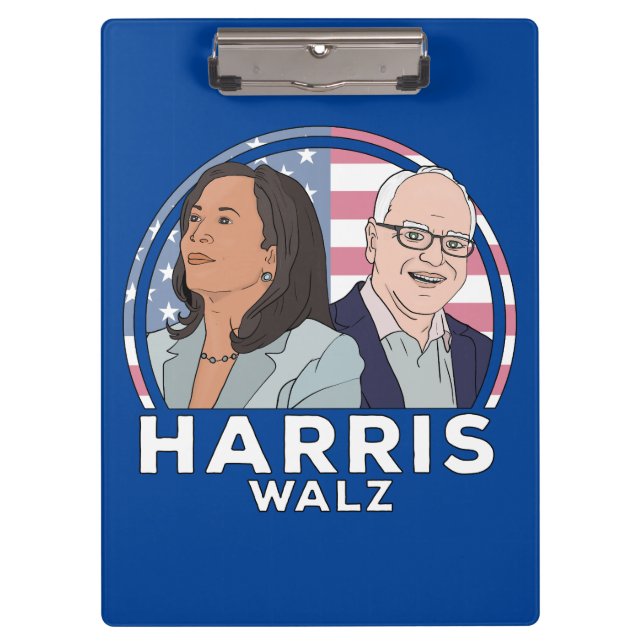 Harris Walz Klemmbrett (Vorderseite)