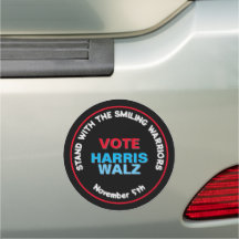 HARRIS WALZ Lächelnde Krieger Auto Magnet