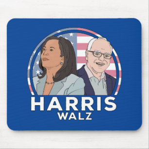 Harris Walz Mousepad
