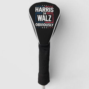 Harris Walz Offensichtlich Harris Waltz 2024 Wahl Golf Headcover