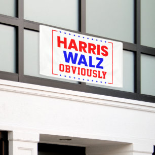 Harris Walz Offensichtlich Kamala Harris für Präsi Banner