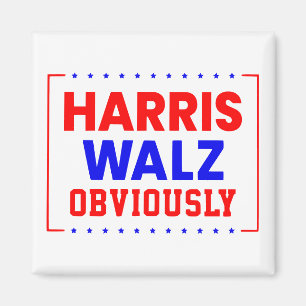 Harris Walz Offensichtlich Kamala Harris für Präsi Magnet