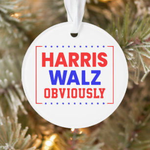 Harris Walz Offensichtlich Kamala Harris für Präsi Ornament