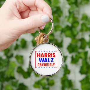 Harris Walz Offensichtlich Kamala Harris für Präsi Schlüsselanhänger