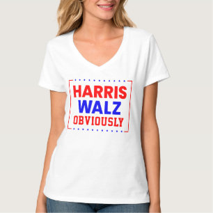 Harris Walz Offensichtlich Kamala Harris für Präsi T-Shirt