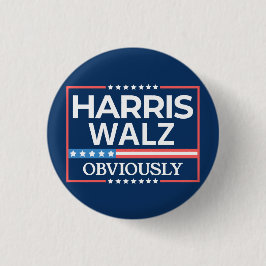 Harris Walz. Offensichtlich. Kamala Harris Tim Wal Button