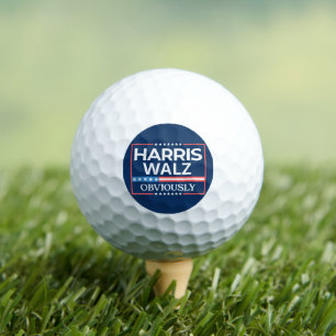 Harris Walz. Offensichtlich. Kamala Harris Tim Wal Golfball